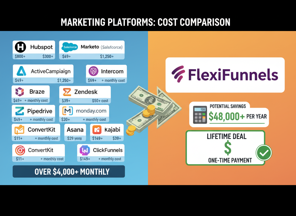 The 15+ Expensive Tools FlexiFunnels Replaces - Calculate Your Savings!