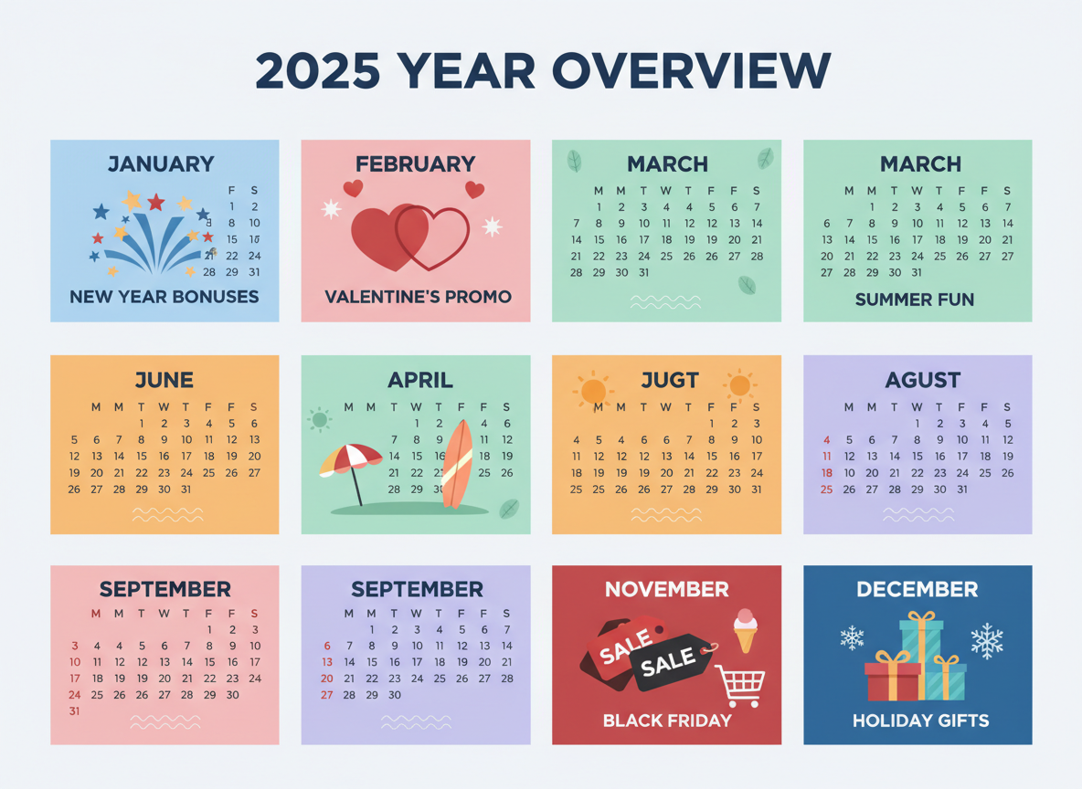 Seasonal & Holiday Bubble Cash Promo Codes Calendar for 2025!