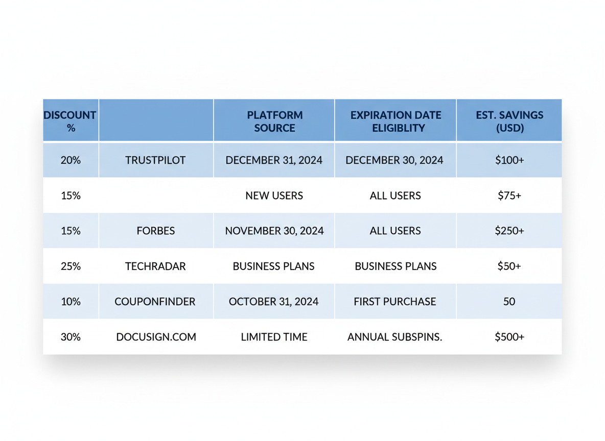 Best DocuSign Coupon Codes & Discounts Available Right Now