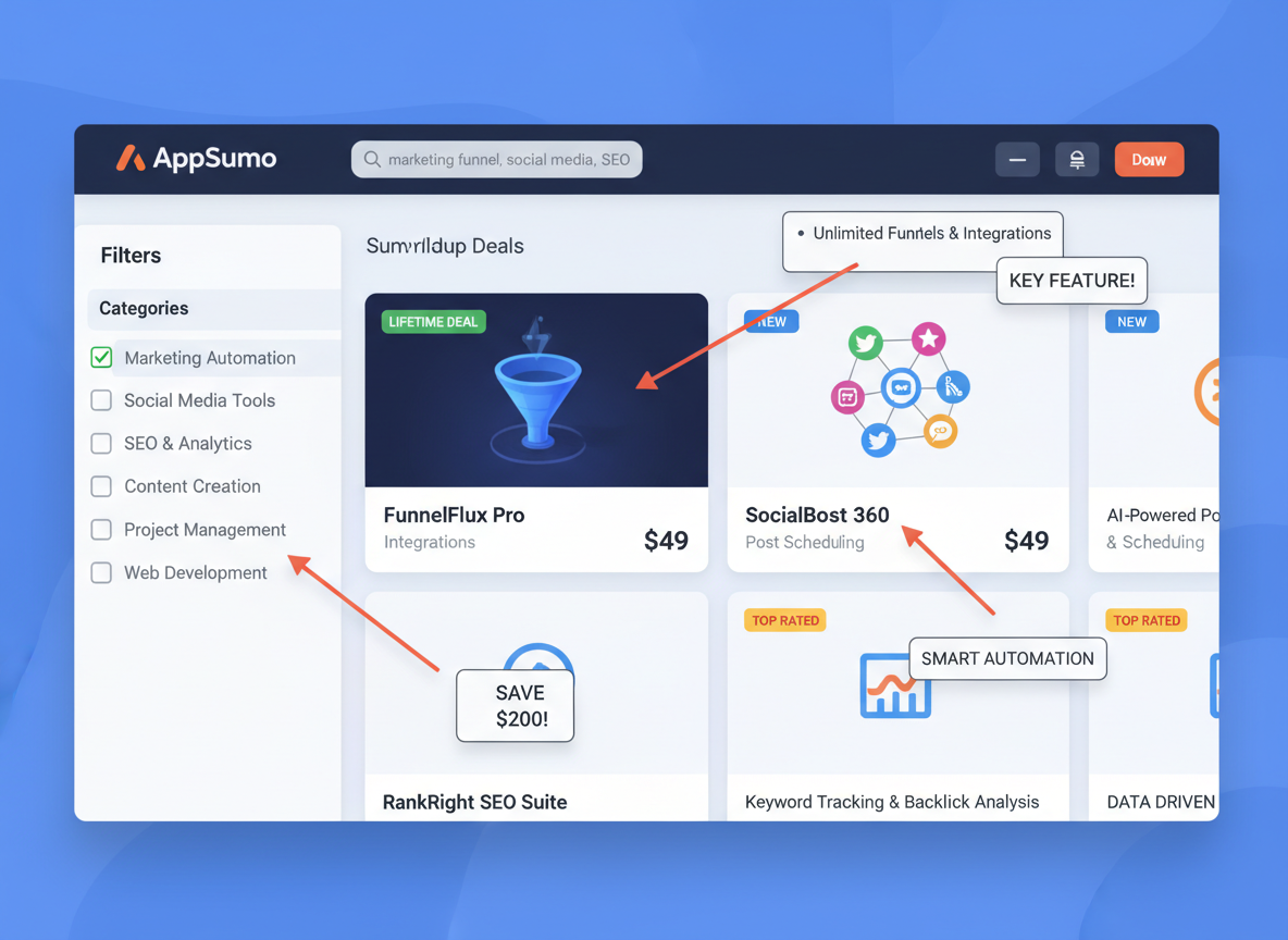 Navigating the AppSumo Marketplace: Pro Tips for Finding Your Perfect Deals!