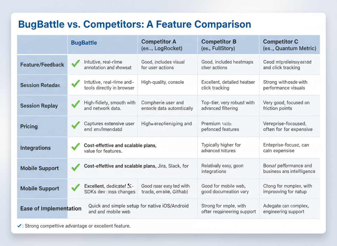 BugBattle vs Competitors: Why This Tool Dominates the Bug Tracking Space!