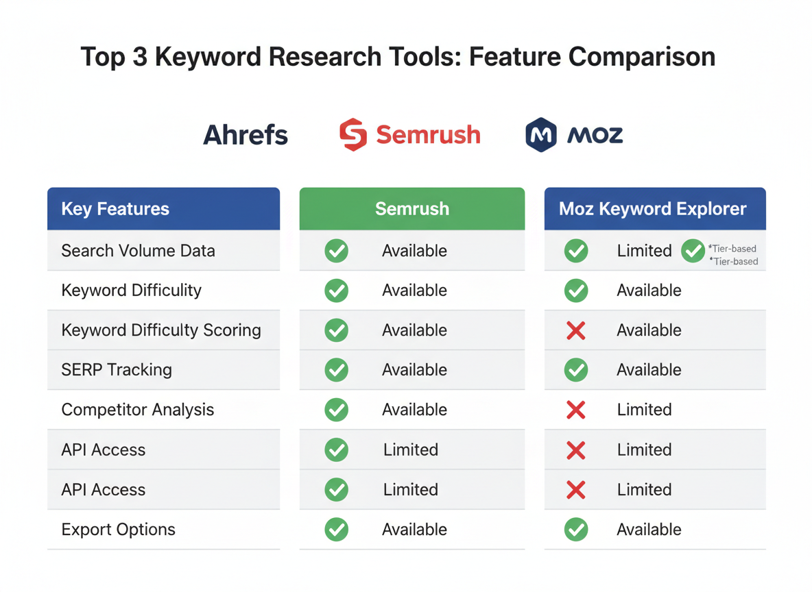 Real Keyword Research Tool Comparison: Features & Pricing Breakdown